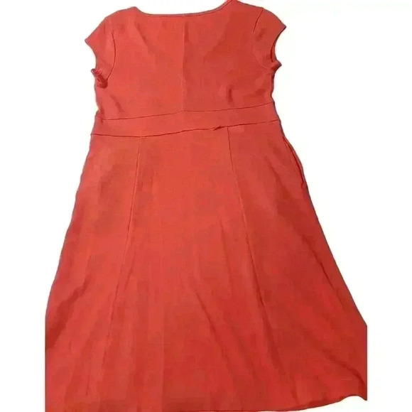 Toad & Co Dress Womans Large Orange Pockets Tencel Cotton Athleisure Sports - Picture 3 of 14